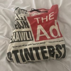 stylewe oversized newspaper print sweater, great condition.